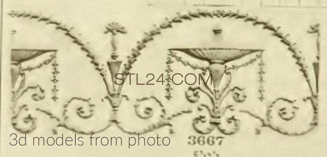 Фризы (FRIESE_0087 -  | 3D model 3DSMAX / OBJ / STL) 3D модель для ЧПУ станка